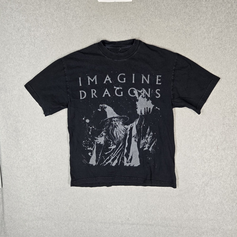 Imagine Dragons Men Shirt M Black Loom World Tour 2024 Graphic Loom Concert